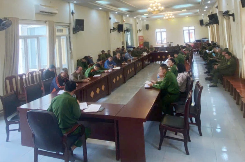 Công an phường Thành Đông nghiêm túc thường trực đảm bảo an ninh trật tự 40 khu vực bầu cử